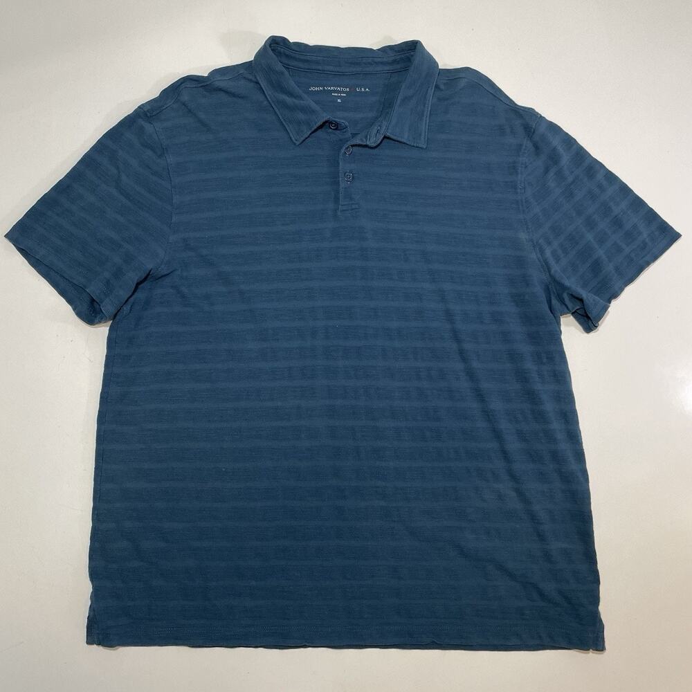 John Varvatos Star USA Teal Green Polo Shirt Men’s Size XL (Fits Slim, Shrunk?)